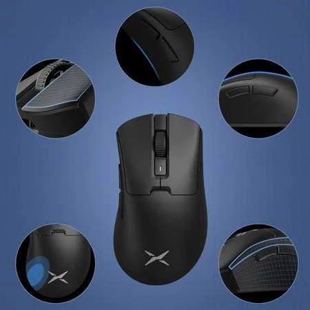 Pelė DELUX M900 AIR juoda 26000DPI 1000 Hz