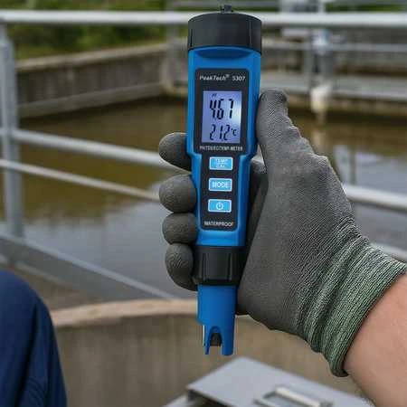 PH / EC / TDS / TEMP pH matuoklis PeakTech 5307