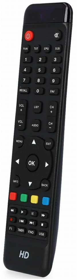 DVB-T2/C dekoderio nuotolinio valdymo pultas OPTICUM HBBTV T-BOX