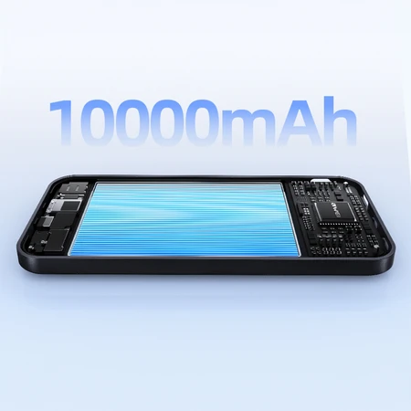 Išorinė baterija Awei PA-90 10000mAh 22,5W PD 2xUSB-C juodos spalvos