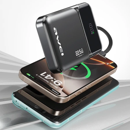 Powerbank 10000mAh 22.5W AWEI PA-95 juodas