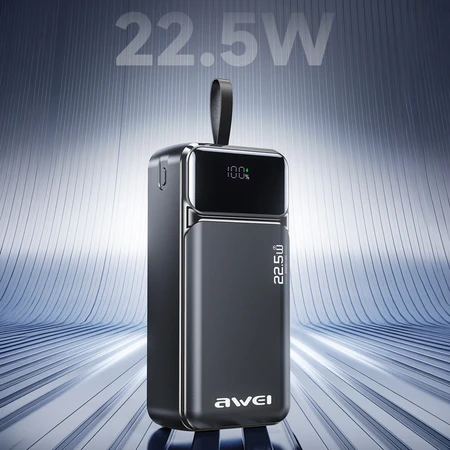Powerbank 30000mAh 22,5W AWEI PA-103 juodas