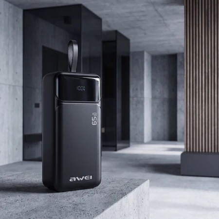 30000 mAh 65 W išorinė baterija AWEI PA-108