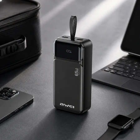 30000 mAh 65 W išorinė baterija AWEI PA-108