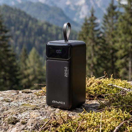 Powerbank Awei PA-106 50000mAh 22,5W PD 3xUSB-C juodos spalvos