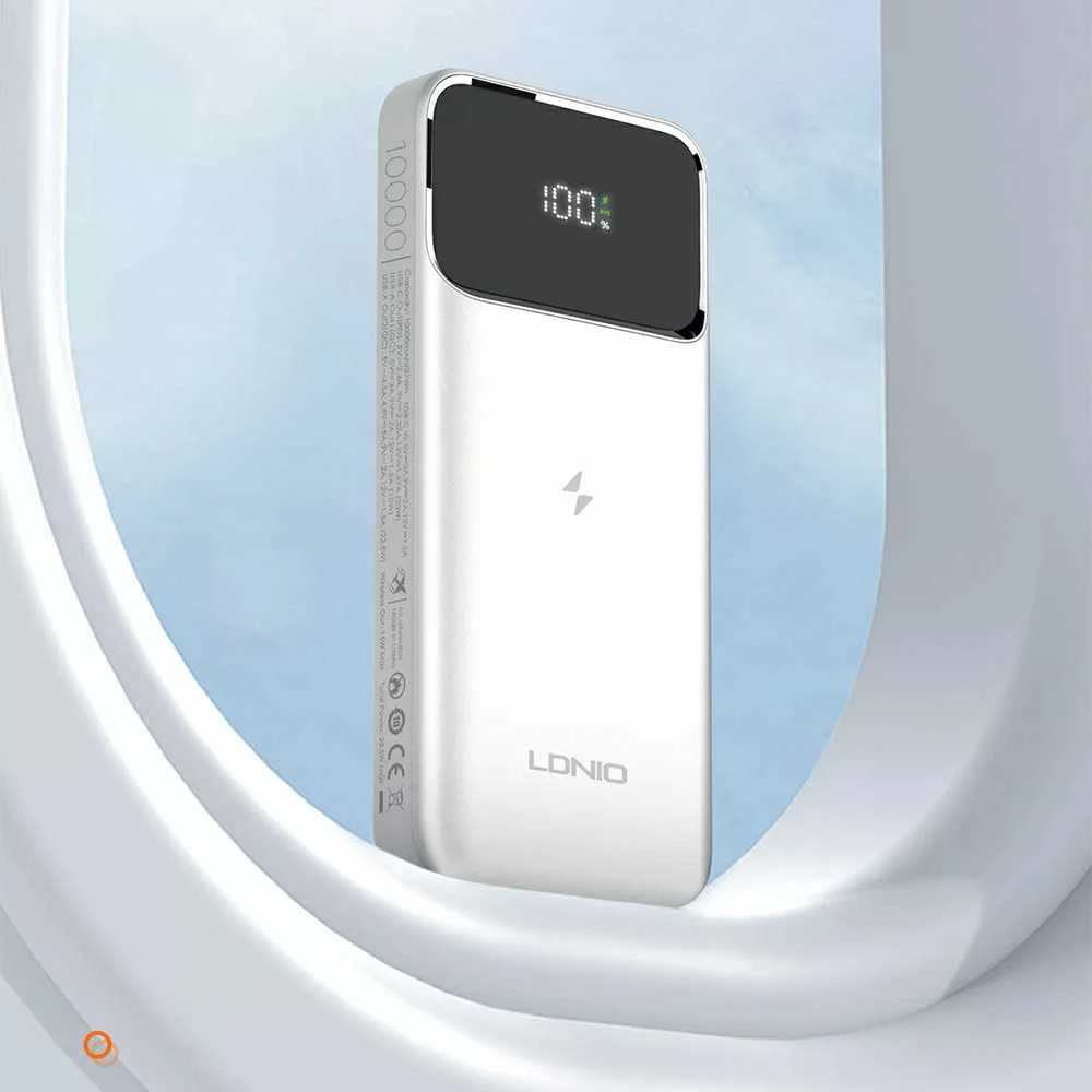 Powerbank LDNIO 10000 mAh Qi indukcinis magnetas USB-C