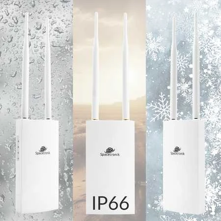 Maršrutizatorius Prieigos taškas lauko 1200Mbps IP66 Spacetronik