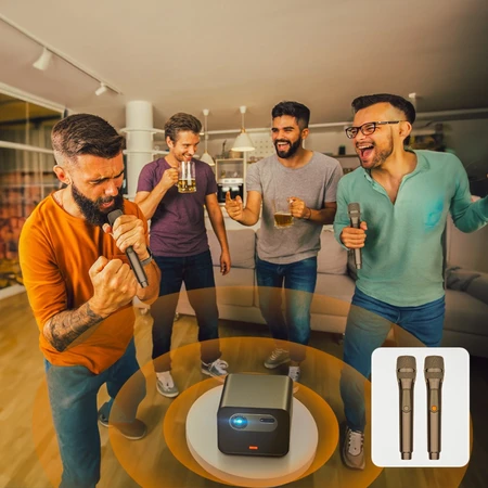 BYINTEK MAGIC 4 MAX DLP2200 projektorius + mikrofonai