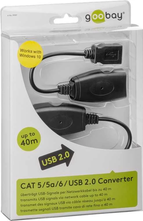 USB adapteris Goobay Hi-Speed USB - USB Juodas (93321)