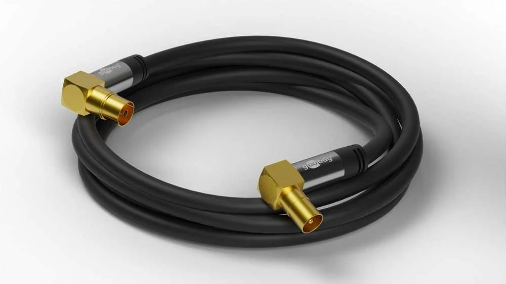 Goobay antenos kabelis 2m sidabrinis (70461)