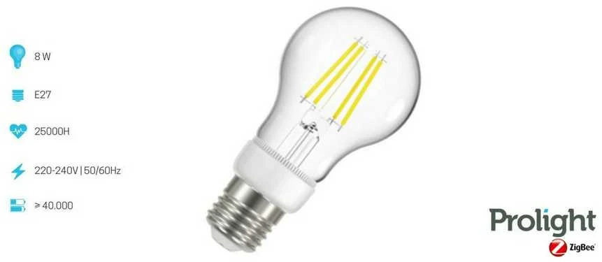 Qnect Išmanioji WiFi lemputė Prolight E27 8W