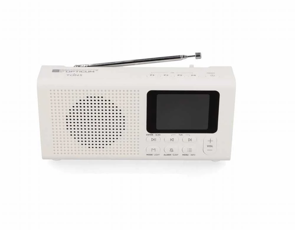 Radio DAB+/DAB/FM/BT OPTICUM Raudonas TON5 - balta