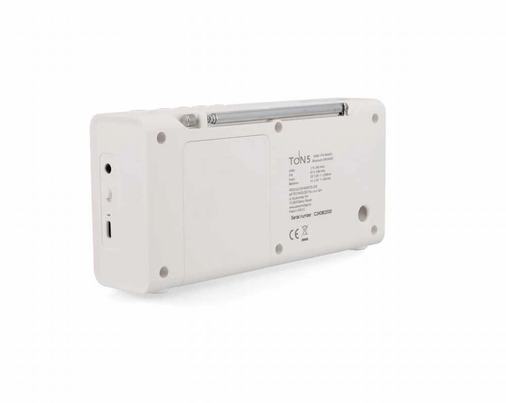 Radio DAB+/DAB/FM/BT OPTICUM Raudonas TON5 - balta