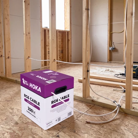 RG6 Spacetronik HOKA 102 CU Dualshield kabelis 250m