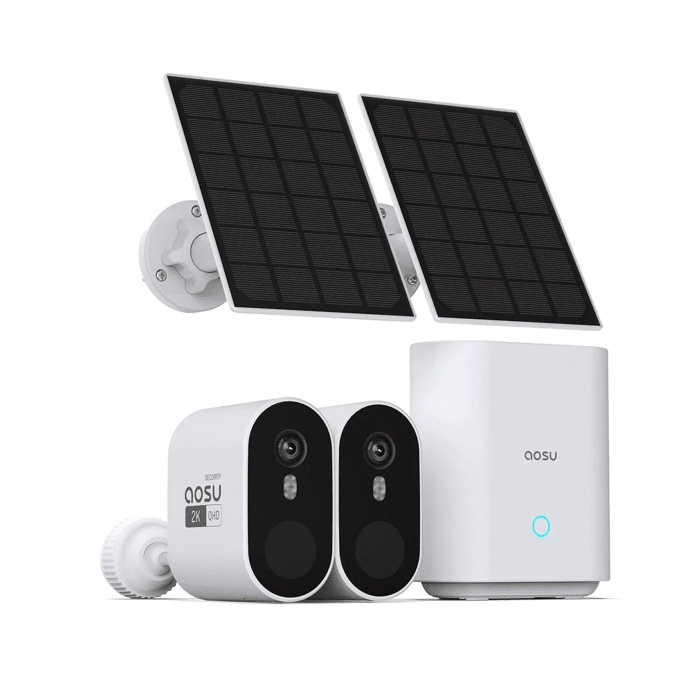 Aosu Glazero 2 Tuya Aosu SL-C7P-2H saulės kamerų rinkinys