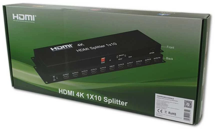 Spacetronik SPH-RS110_V14 HDMI 1/10 skirstytuvas