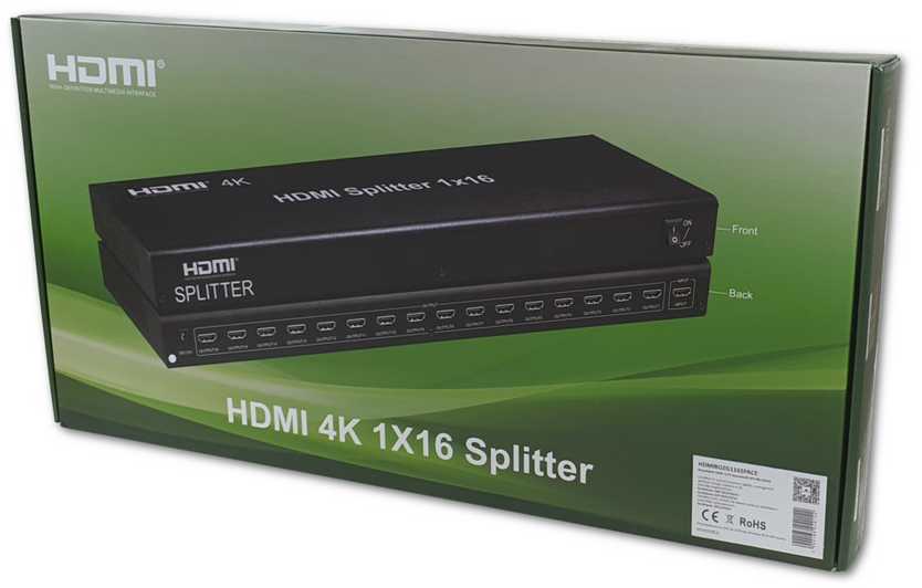 Spacetronik SPH-RS116_V14 1/16 HDMI skirstytuvas