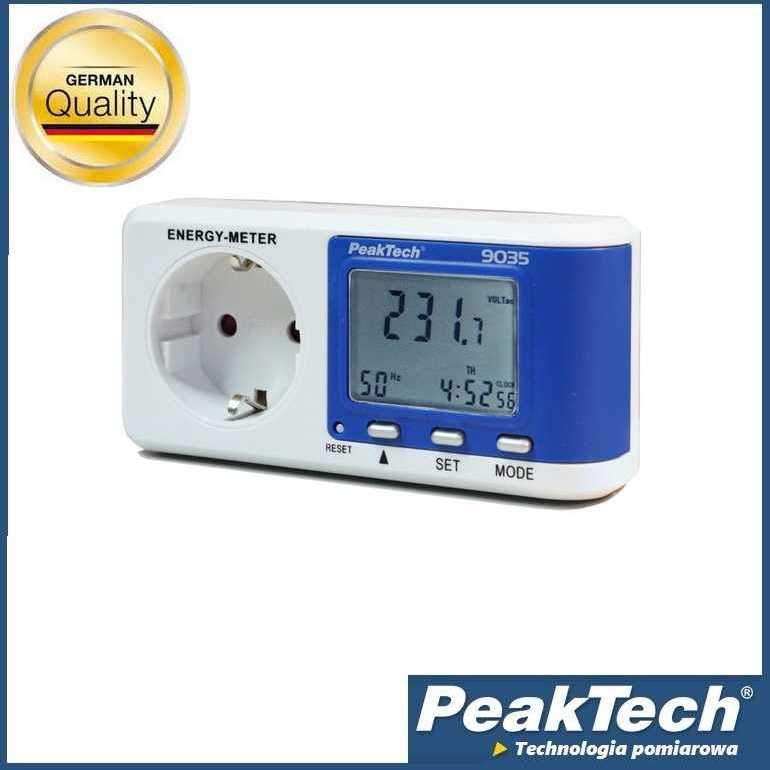 Skaitmeninis energijos skaitiklis PeakTech 9035