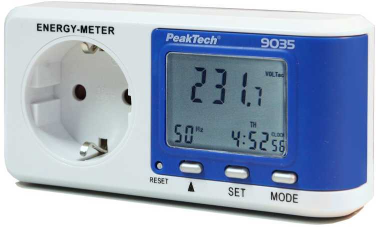 Skaitmeninis energijos skaitiklis PeakTech 9035