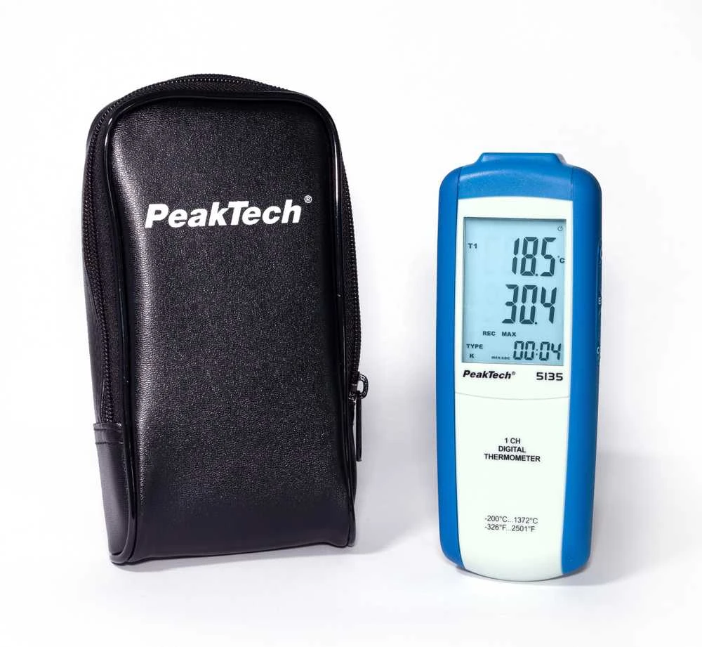 „PeakTech 5135“ 1 kanalo skaitmeninis temperatūros matuoklis