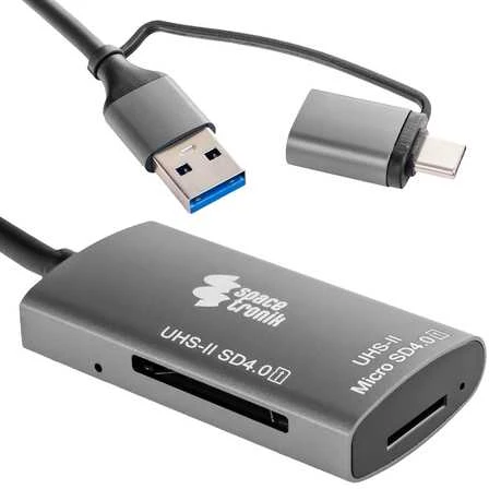 Skaitytuvas kart SPU-CR05 USB-C USB-A Spacetronik