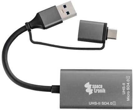 Skaitytuvas kart SPU-CR05 USB-C USB-A Spacetronik