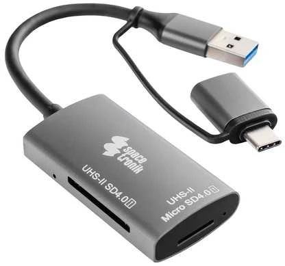 Skaitytuvas kart SPU-CR05 USB-C USB-A Spacetronik