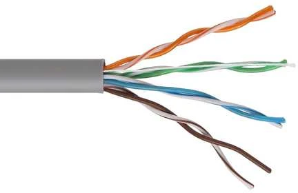 Susukta pora DIGITSAT UTP Cat.6 CU PVC 100m, pilka, vidaus patalpoms