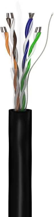 Goobay tinklo kabelis | CAT 6 U/UTP | AWG 23/1 | Kabelio ilgis: 100 m | Juodas