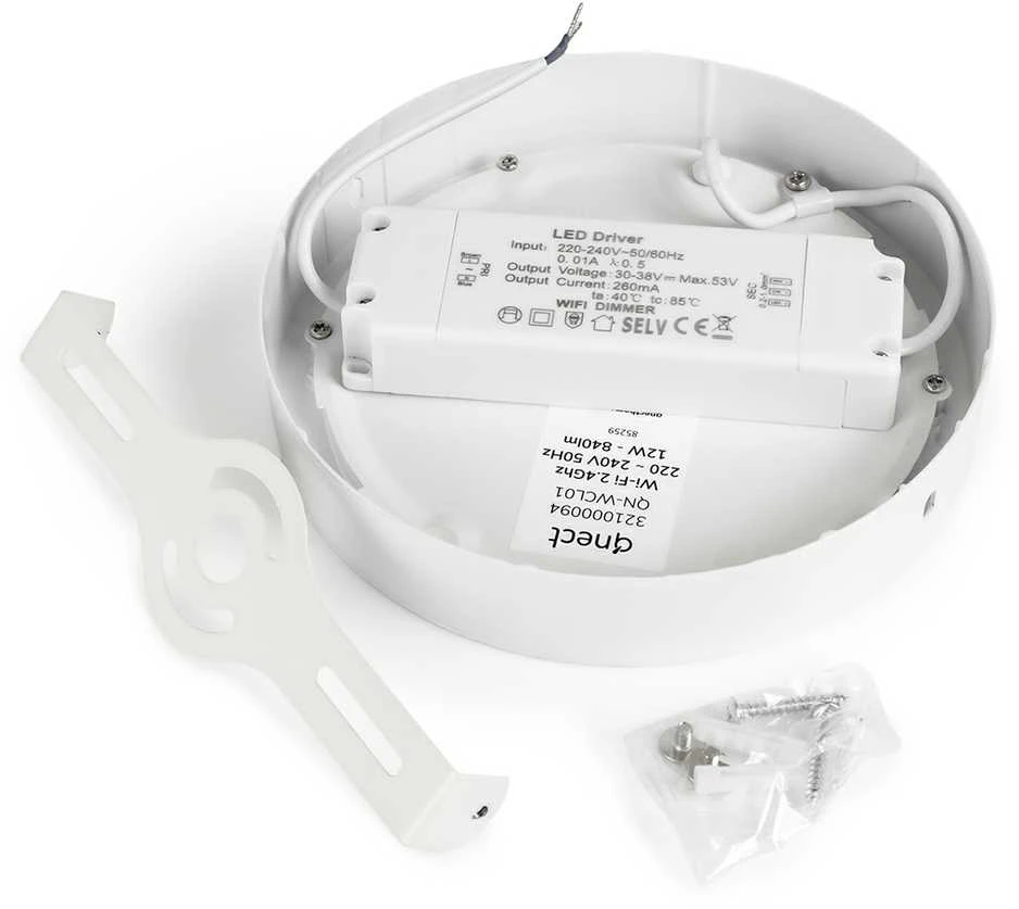 Lubinis šviestuvas Smart WiFi lubų lempa Qnect QN-WCL01 18W
