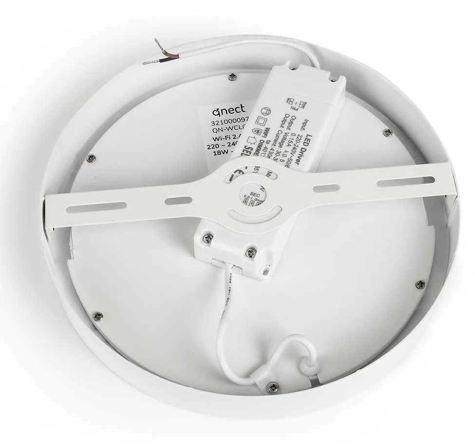 Lubinis šviestuvas Smart WiFi lubų lempa Qnect QN-WCL01 18W