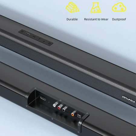 Namų kino sistema AWEI Soundbar Bluetooth Y999 juodos spalvos