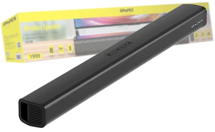 Namų kino sistema AWEI Soundbar Bluetooth Y999 juodos spalvos