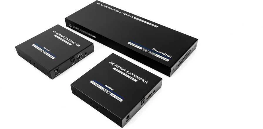 Spacetronik 1/2 HDMI skirstytuvas per LAN PoE SPH-RIP202 24/7