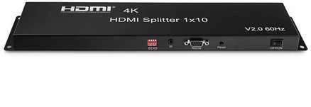 Spacetronik 1x10 SPH-RS110_V20 4K 60 Hz HDR HDMI skirstytuvas