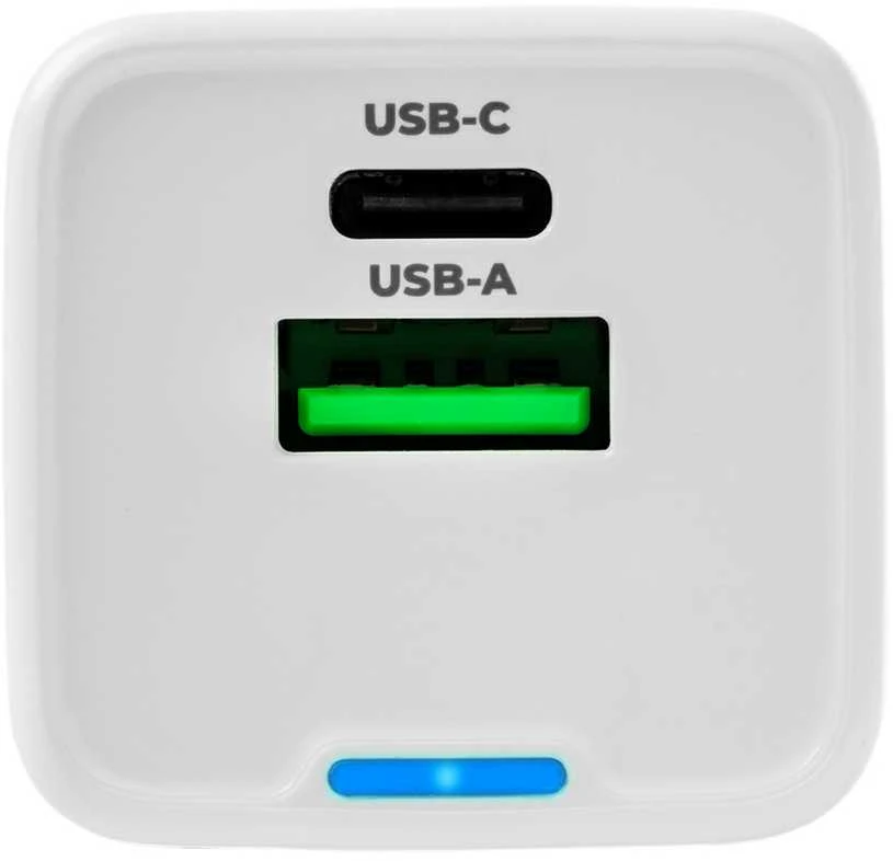 Spacetronik 2in1 USB-C USB PD greitasis įkroviklis 35W 3,6A baltas