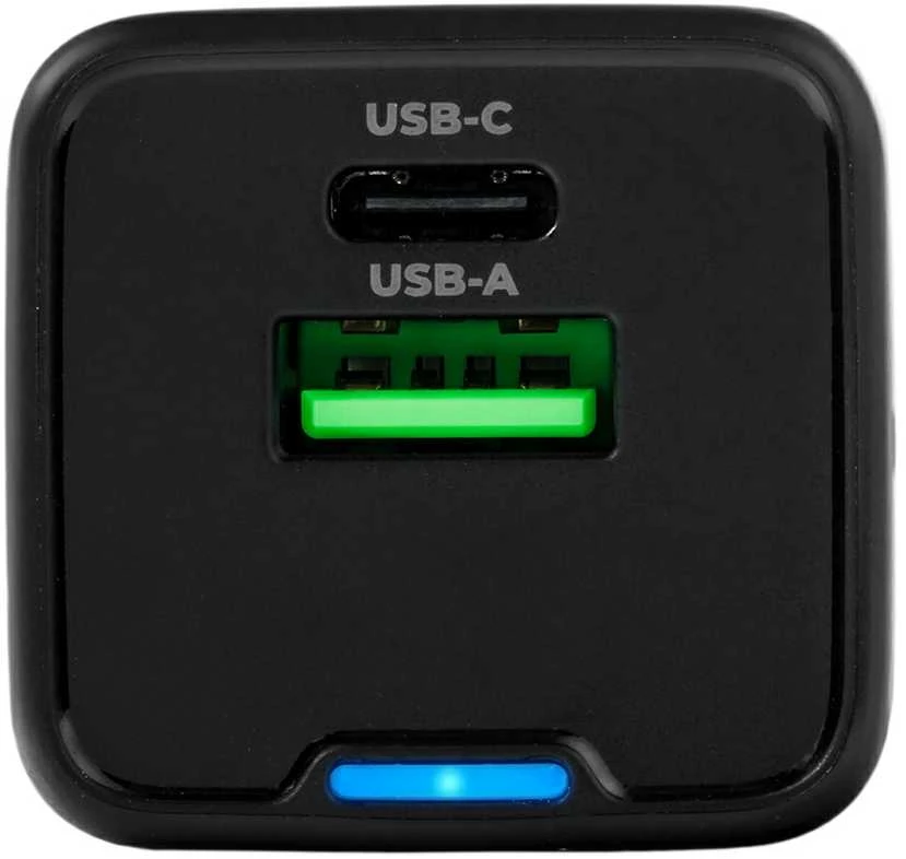 Spacetronik 2in1 USB-C USB PD greitasis įkroviklis 35W 3.6A juodas