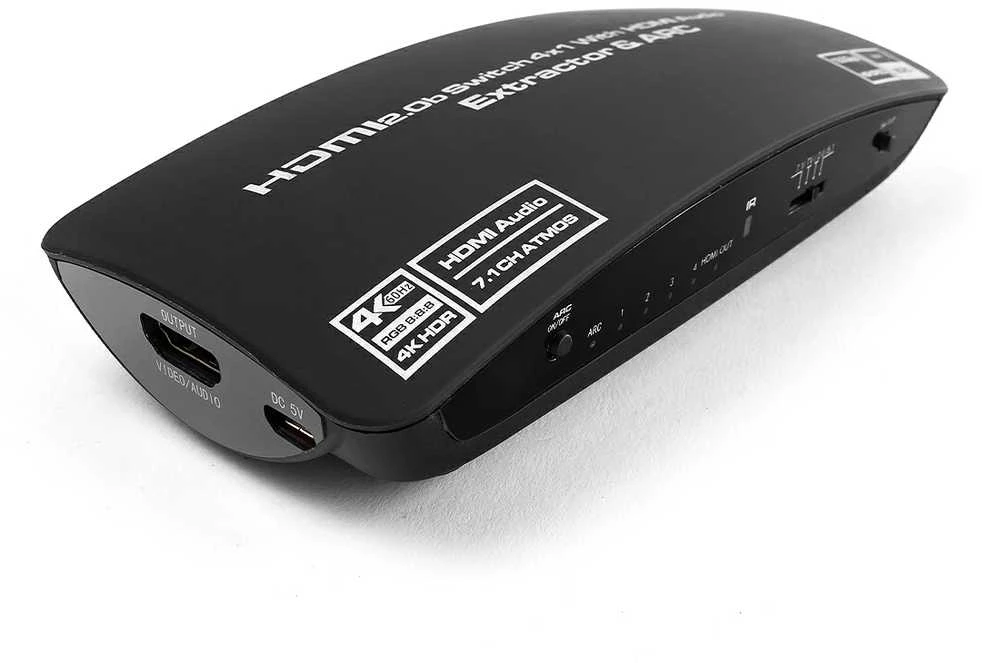 Spacetronik 2w1 Sumator HDMI su ekstraktoriaus garso 1/4 SPH-RAE04