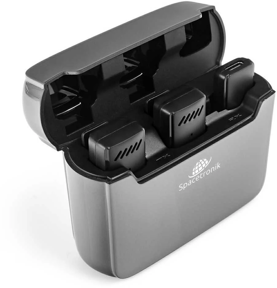 Spacetronik 2x belaidis mikrofonas iPhone Lightning I WM12L