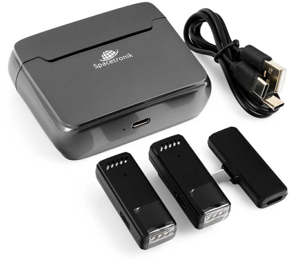 Spacetronik 2x belaidis USB-C mikrofonas