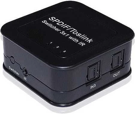 Spacetronik 3x1 SPDIF/Toslink jungiklis SPA-SF301T