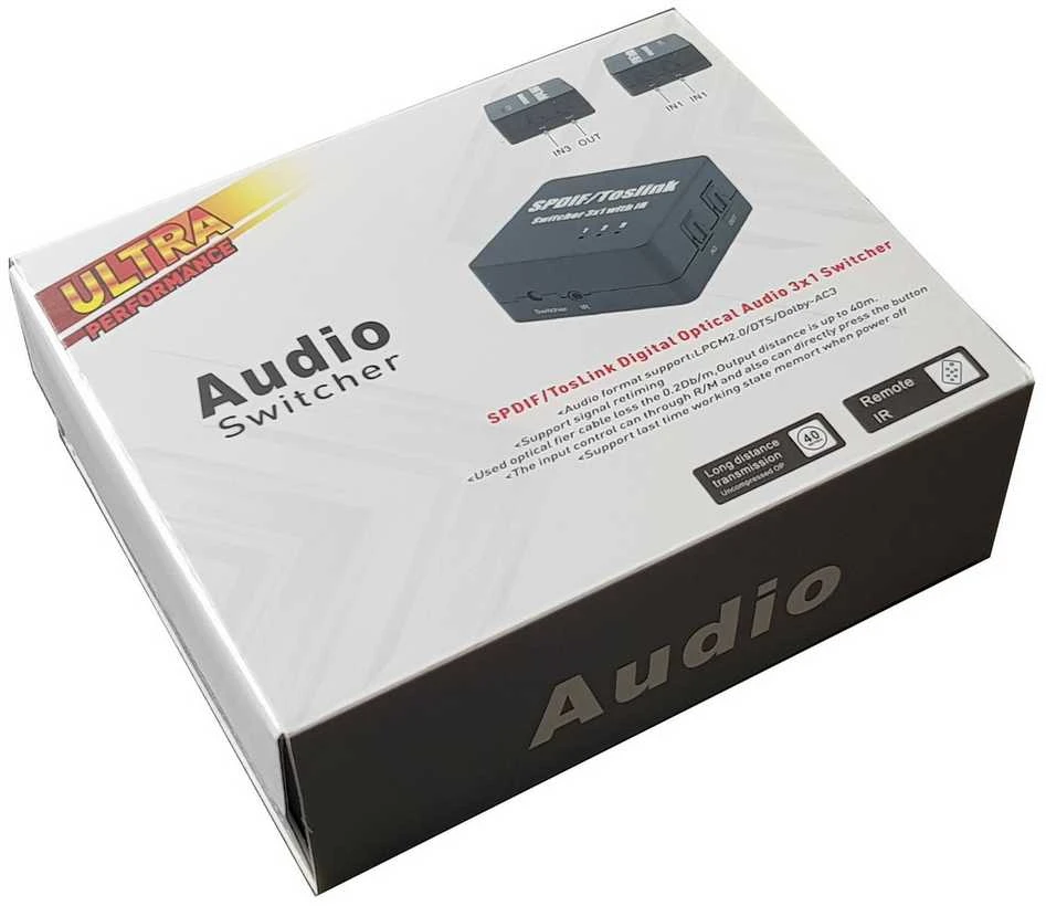 Spacetronik 3x1 SPDIF/Toslink jungiklis SPA-SF301T