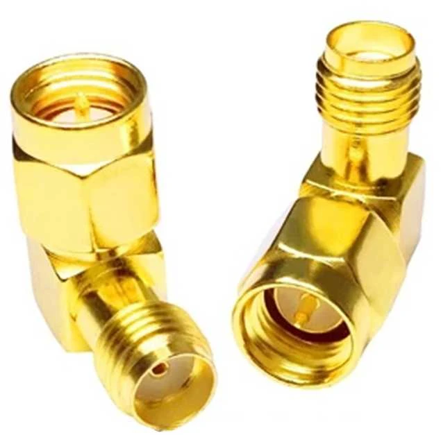 Spacetronik Adapteris GSM RP-SMA kištukas / SMA 90 laipsnių lizdas.