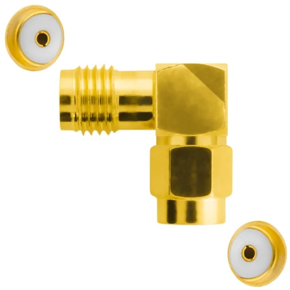 Spacetronik Adapteris GSM RP-SMA kištukas / SMA 90 laipsnių lizdas.