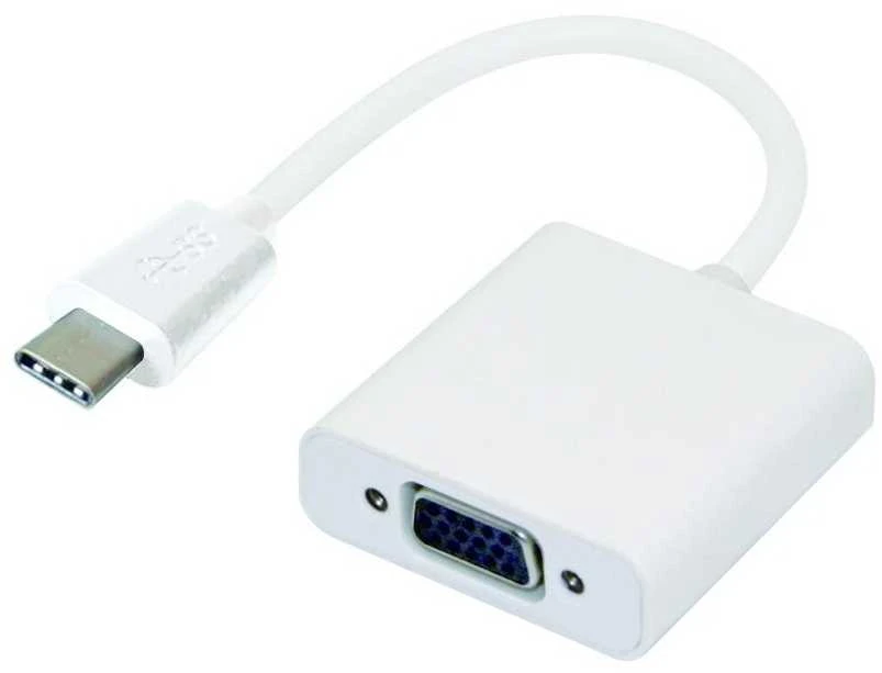 USB-C į VGA adapteris, baltas