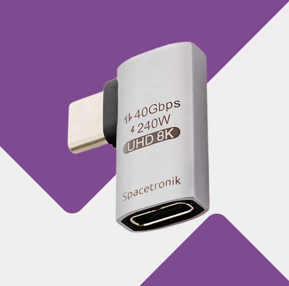 Spacetronik Adapteris USB-C ir USB-C USB4 8K 90st SPU-A20