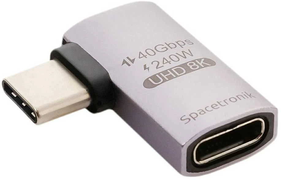 Spacetronik 90 laipsnių kampinis USB-C adapteris