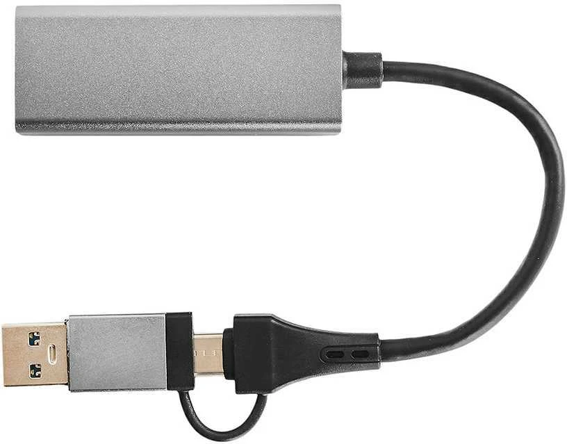 LAN adapteris su USB-C ir USB-A jungtimis