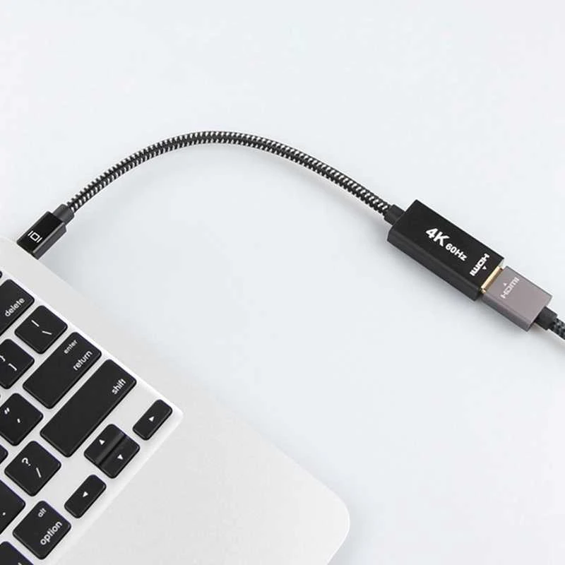 Spacetronik Adapterio mini DP kištukas prie HDMI 4K lizdo SPMD-H03