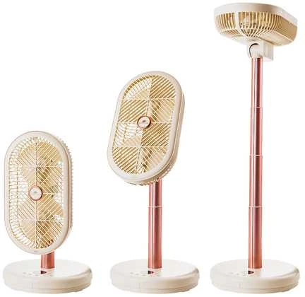 Spacetronik Airpuff 2 grindų ventiliatorius su jonizacija, baltas